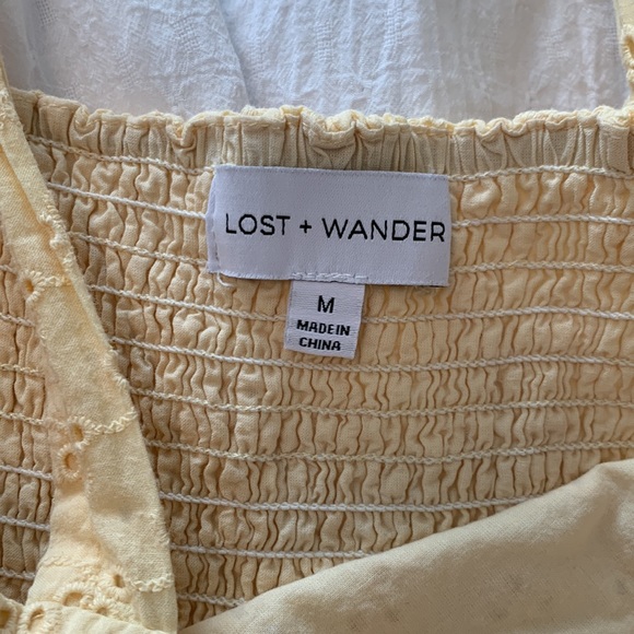 Yellow Peplum Tank Top - Picture 4 of 4